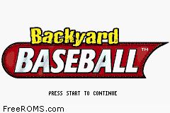 Backyard Baseball Screen Shot 1