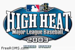 High Heat Major League Baseball 2003 Screen Shot 1