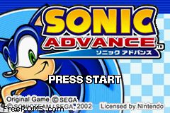 Sonic Advance Screen Shot 1