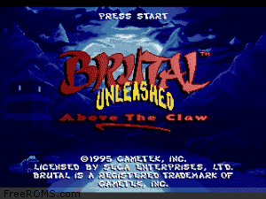 Brutal Unleashed - Above the Claw (32X) Screen Shot 1