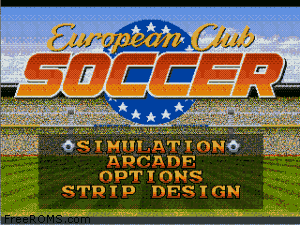 European Club Soccer Screen Shot 1