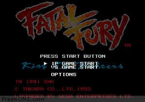 Fatal Fury: King of Fighters Screen Shot 1