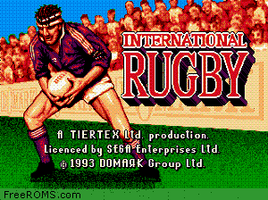International Rugby Screen Shot 1