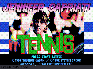 Jennifer Capriati Tennis Screen Shot 1