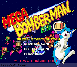 Mega Bomberman Screen Shot 1
