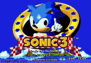 Sonic The Hedgehog 3 (Japan) Screen Shot 1