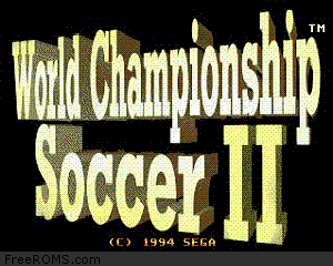 World Championship Soccer II Screen Shot 1