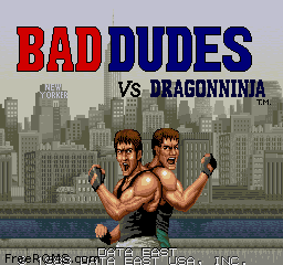 Bad Dudes vs. Dragonninja (US) Screen Shot 1