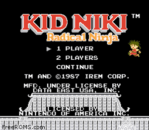 Kid Niki - Radical Ninja (US) Screen Shot 1