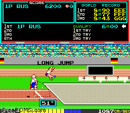 Track and Field Screen Shot 2