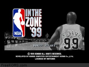 NBA In the Zone '99 Screen Shot 1