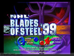 NHL Blades of Steel '99 Screen Shot 1