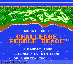 Bandai Golf - Challenge Pebble Beach Screen Shot 1