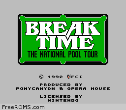 Break Time - The National Pool Tour Screen Shot 1