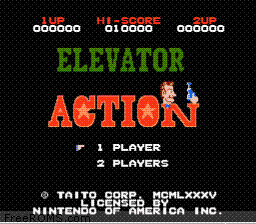 Elevator Action Screen Shot 1