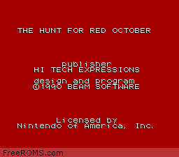 Hunt for Red October Screen Shot 1