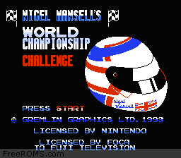 Nigel Mansell's World Championship Challenge Screen Shot 1