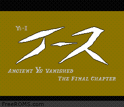 Ys II - Ancient Ys Vanished - The Final Chapter Screen Shot 1