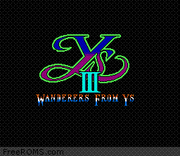 Ys III - Wanderers From Ys Screen Shot 1