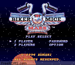 Biker Mice From Mars Screen Shot 1
