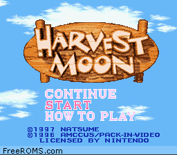 Harvest Moon Screen Shot 1