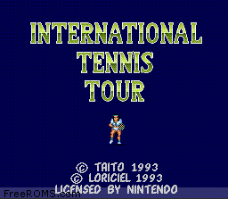 International Tennis Tour Screen Shot 1