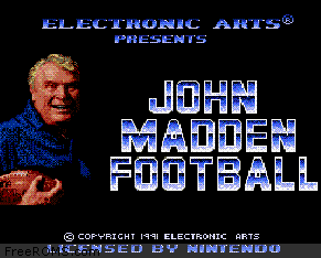 John Madden Football Screen Shot 1