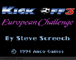 Kick Off 3 - European Challenge Screen Shot 1