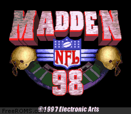 Madden NFL '98 Screen Shot 1