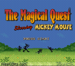 Magical Quest Starring Mickey Mouse, The Screen Shot 1