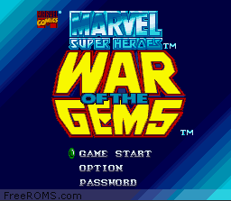 Marvel Super Heroes - War of the Gems Screen Shot 1