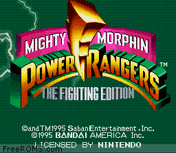 Mighty Morphin Power Rangers - The Fighting Edition Screen Shot 1