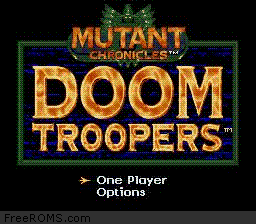 Mutant Chronicles - Doom Troopers Screen Shot 1
