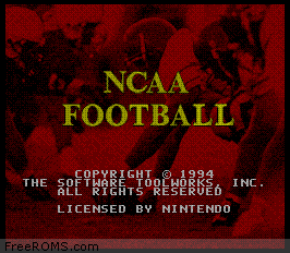 NCAA Football Screen Shot 1
