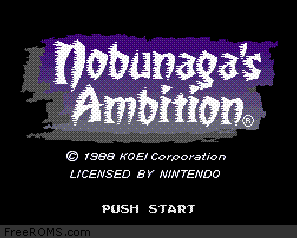 Nobunaga's Ambition Screen Shot 1