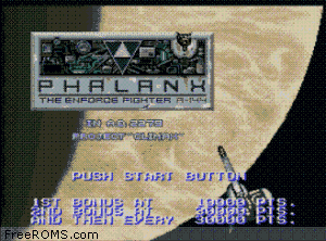 Phalanx - The Enforce Fighter A-144 Screen Shot 1