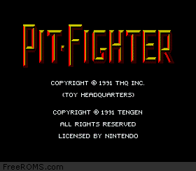 Pit Fighter Screen Shot 1