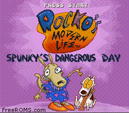 Rocko's Modern Life - Spunky's Dangerous Day Screen Shot 1