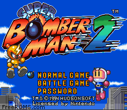 Super Bomberman 2 Screen Shot 1