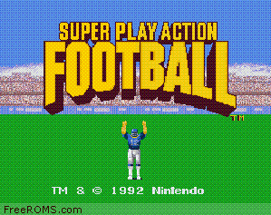 Super Play Action Football Screen Shot 1