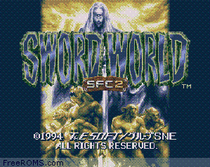 Sword World SFC 2 Screen Shot 1