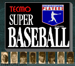 Tecmo Super Baseball Screen Shot 1