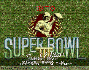 Tecmo Super Bowl III - Final Edition Screen Shot 1