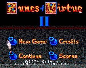 Ultima - Runes of Virtue II Screen Shot 1
