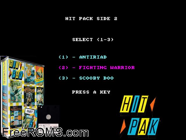 6 Hit Pak (UK) (1987) (Disk 2 of 2) Amstrad CPC game showing 3D box cover and gameplay screenshot