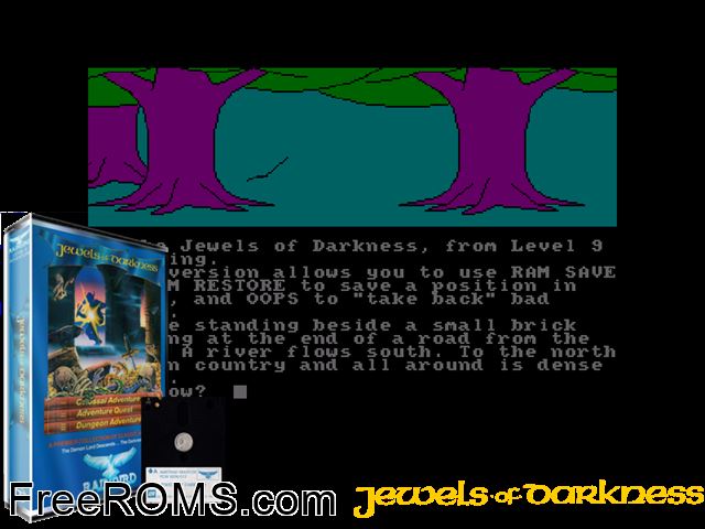 Adventure Quest (UK) (1986) Amstrad CPC game showing 3D box cover and gameplay screenshot