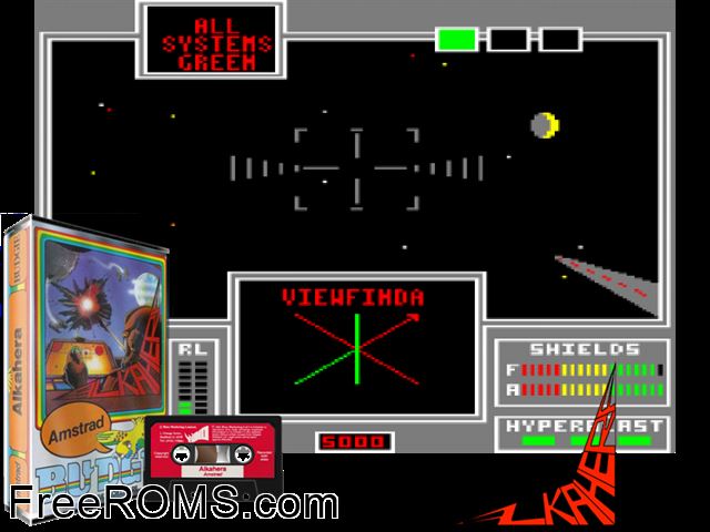 Alkahera (UK) (1985) Amstrad CPC game showing 3D box cover and gameplay screenshot