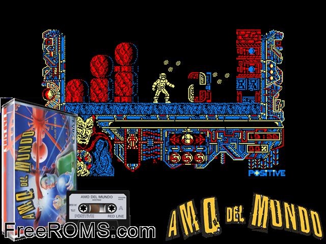 Amo Del Mundo, El (S) (1990) Amstrad CPC game showing 3D box cover and gameplay screenshot
