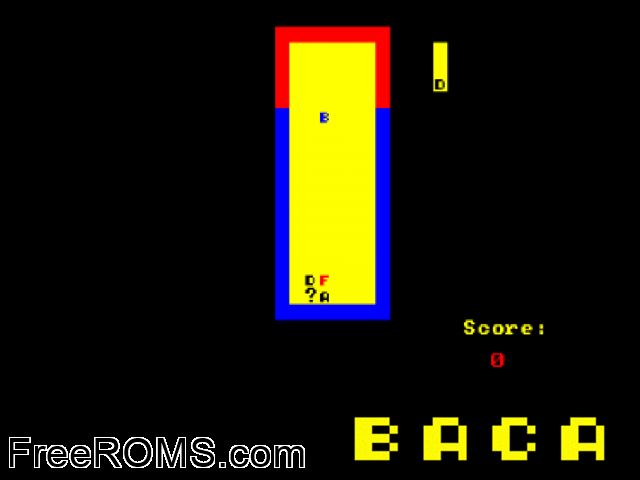 Baca (UK) (1998) Amstrad CPC game showing 3D box cover and gameplay screenshot