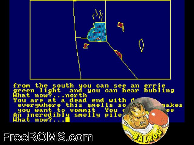 Balrog, The (UK) (1987) Amstrad CPC game showing 3D box cover and gameplay screenshot